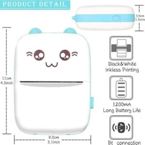 Wireless Mini Thermal Printer – Bluetooth Ink-Free Label and Photo Printing