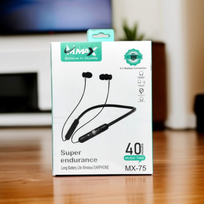 Wireless MX-75 Earphones - Premium Sound Quality and Comfort % Wireless MX-75 Earphones - Premium Sound Quality and Comfort