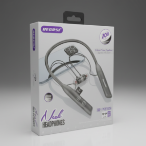 Wireless Neckband Earphones - Stylish Black Design for Ultimate Comfort