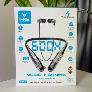 Wireless Neckband Headphones for Music and Gaming – FRB 600h Premium Sound