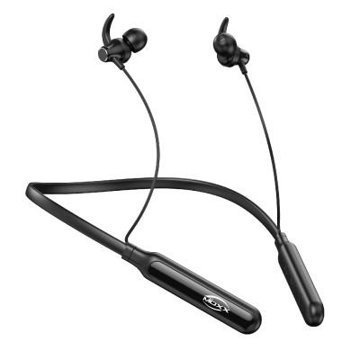 Wireless Neckband Headphones with Powerful Stereo Sound - MOXX BN-50 % Wireless Neckband Headphones with Powerful Stereo Sound - MOXX BN-50