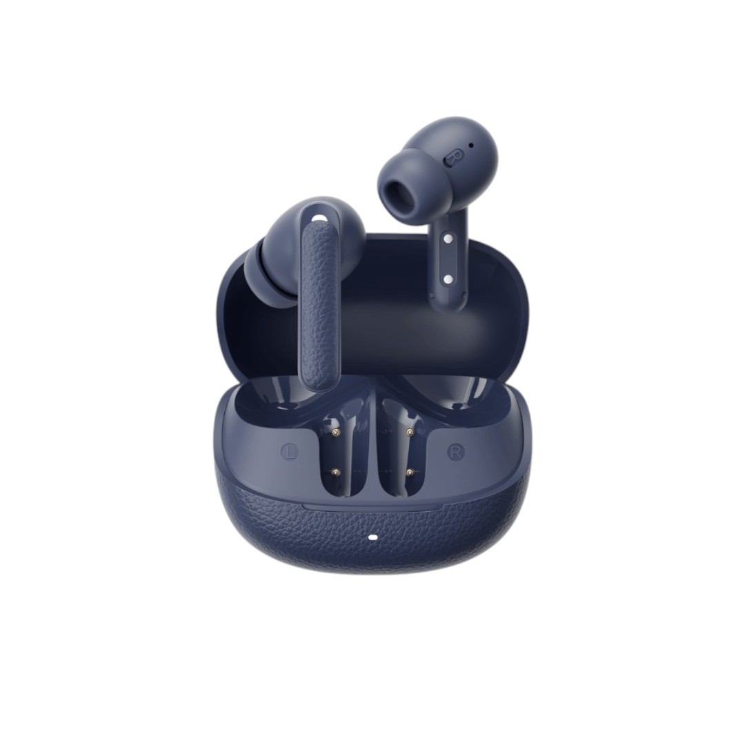 Wireless Noise-Canceling TWS Earbuds in Blue - QCY HT15 Model % Wireless Noise-Canceling TWS Earbuds in Blue - QCY HT15 Model