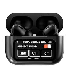 Wireless Noise-Cancelling Earbuds with Touch Control - A9 Pro Black