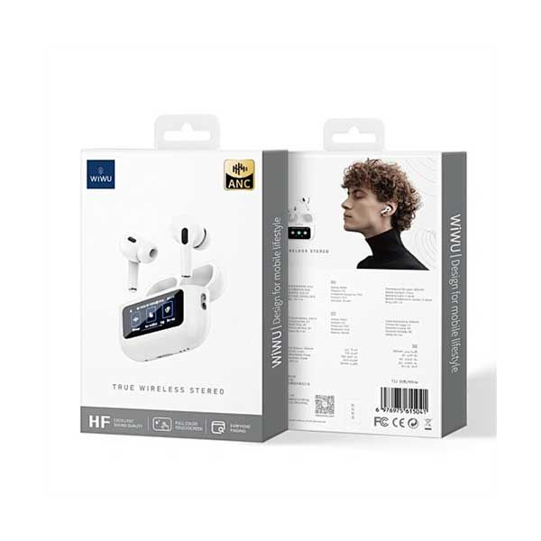 Wireless Noise-Cancelling Touch Control Earbuds - Wiwu T22 % Wireless Noise-Cancelling Touch Control Earbuds - Wiwu T22