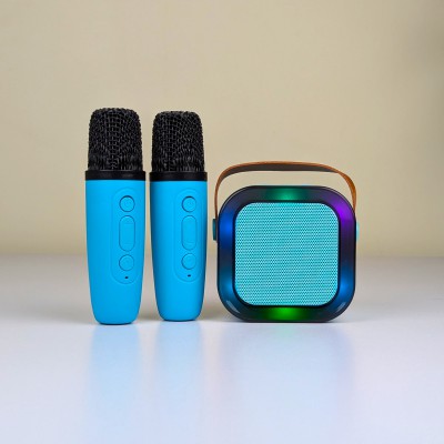 Wireless Portable Speaker with Dual Microphone System for Enhanced Sound Quality % Wireless Portable Speaker with Dual Microphone System for Enhanced Sound Quality