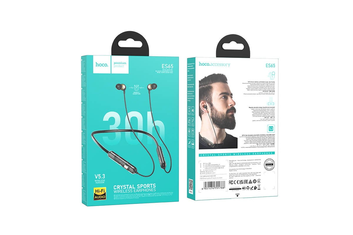 Wireless Sports Earphones by Hoco - ES65 Dream Bluetooth Headphones % Wireless Sports Earphones by Hoco - ES65 Dream Bluetooth Headphones