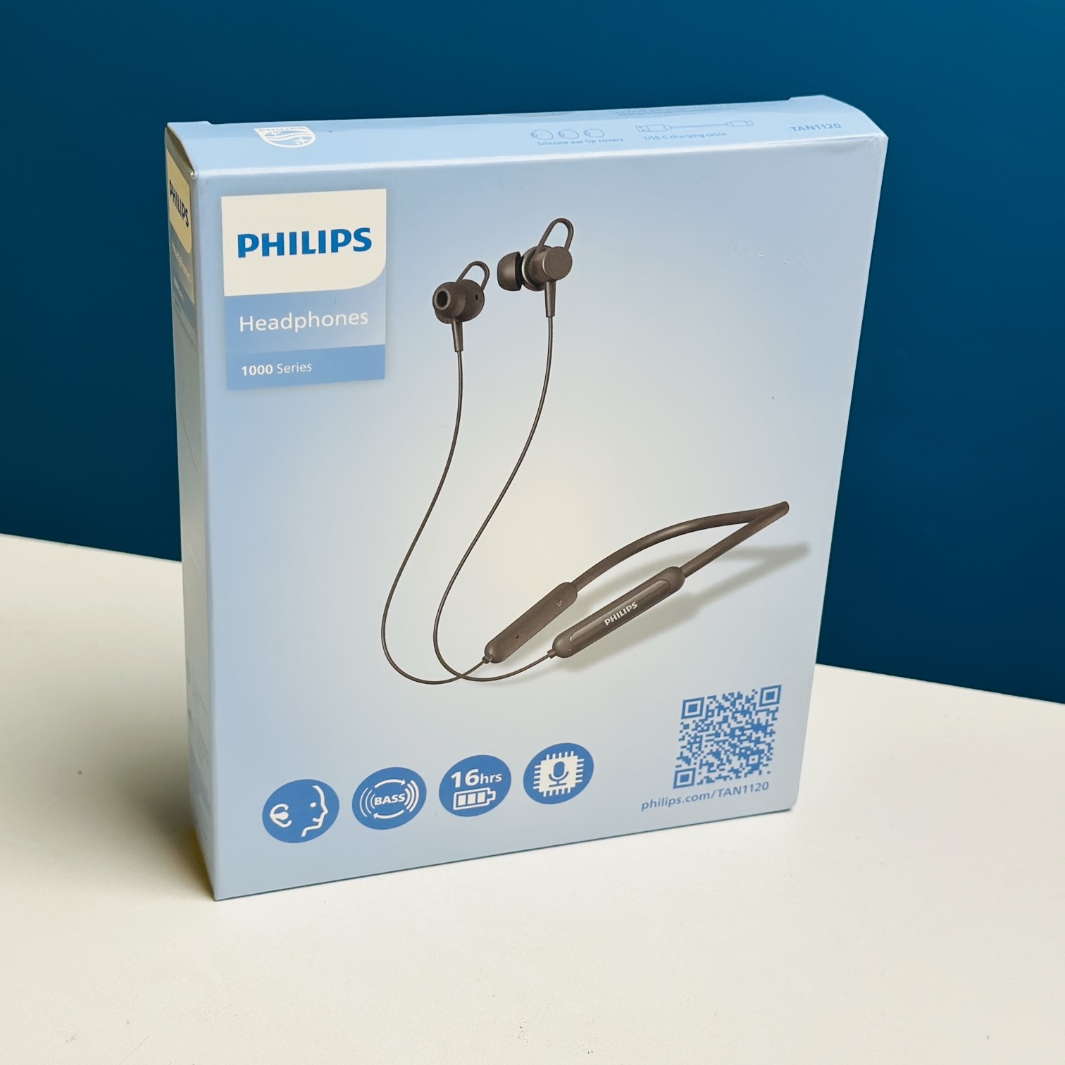 Wireless Sports Neckband Headphones by Philips - TAN1120 Model % Wireless Sports Neckband Headphones by Philips - TAN1120 Model