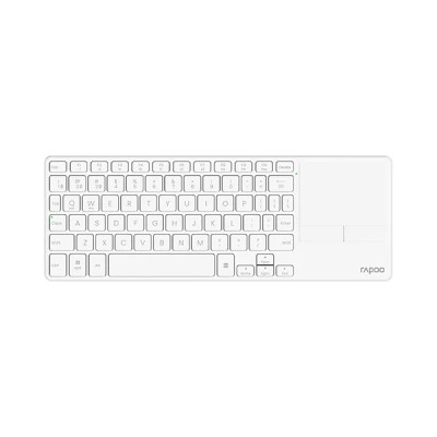 Wireless Touchpad Keyboard - Rapoo E900T Portable Design in White % Wireless Touchpad Keyboard - Rapoo E900T Portable Design in White