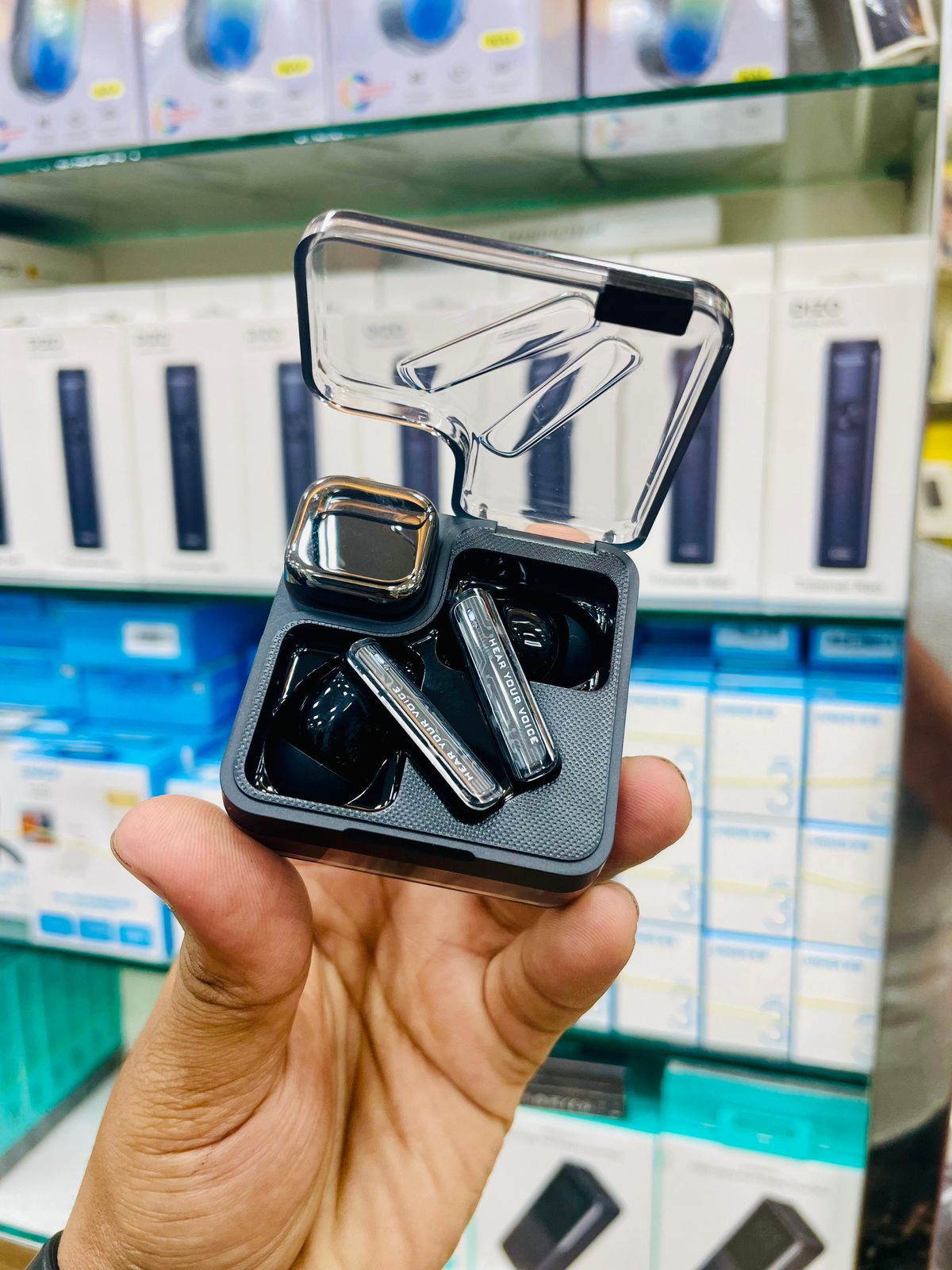 Wireless True Earbuds - QCY MeloBuds in Sleek Black Design % Wireless True Earbuds - QCY MeloBuds in Sleek Black Design