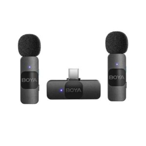 Wireless Type-C Microphone System - BOYA BY-V20 2.4GHz for Clear Audio