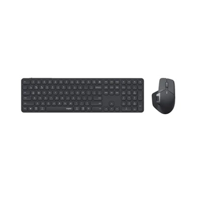 Wireless Ultra-Slim Keyboard and Mouse Combo - Rapoo 9560M in Black % Wireless Ultra-Slim Keyboard and Mouse Combo - Rapoo 9560M in Black