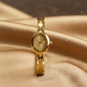 Women's Gold Water-Resistant Watch with 3-Year Color Guarantee