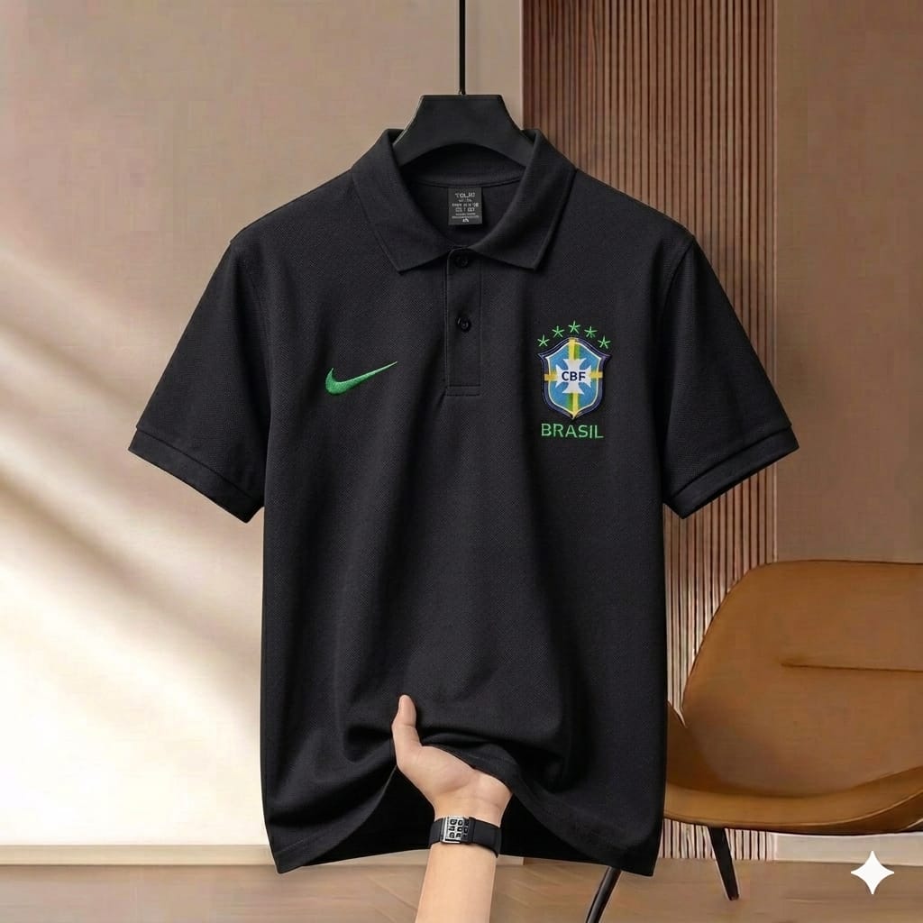World Cup Embroidered Polo T-Shirt % World Cup Embroidered Polo Shirt