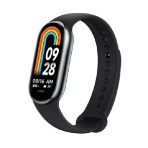 Xiaomi Mi Band 8 Black Soft Silicone Replacement Straps for Comfort and Style